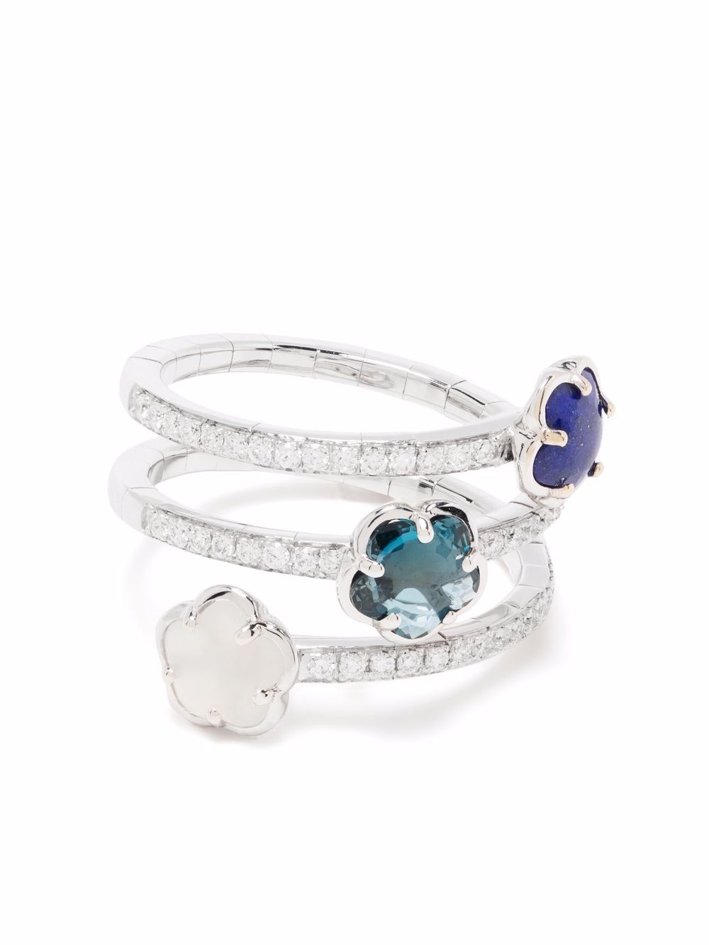 Pasquale Bruni Figlia dei Fiori 18K白金钻石戒指 - 银色