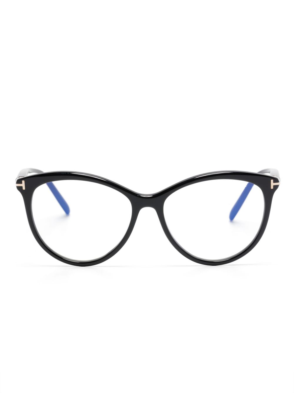 TOM FORD Eyewear FT5990B 圆框眼镜 - 黑色