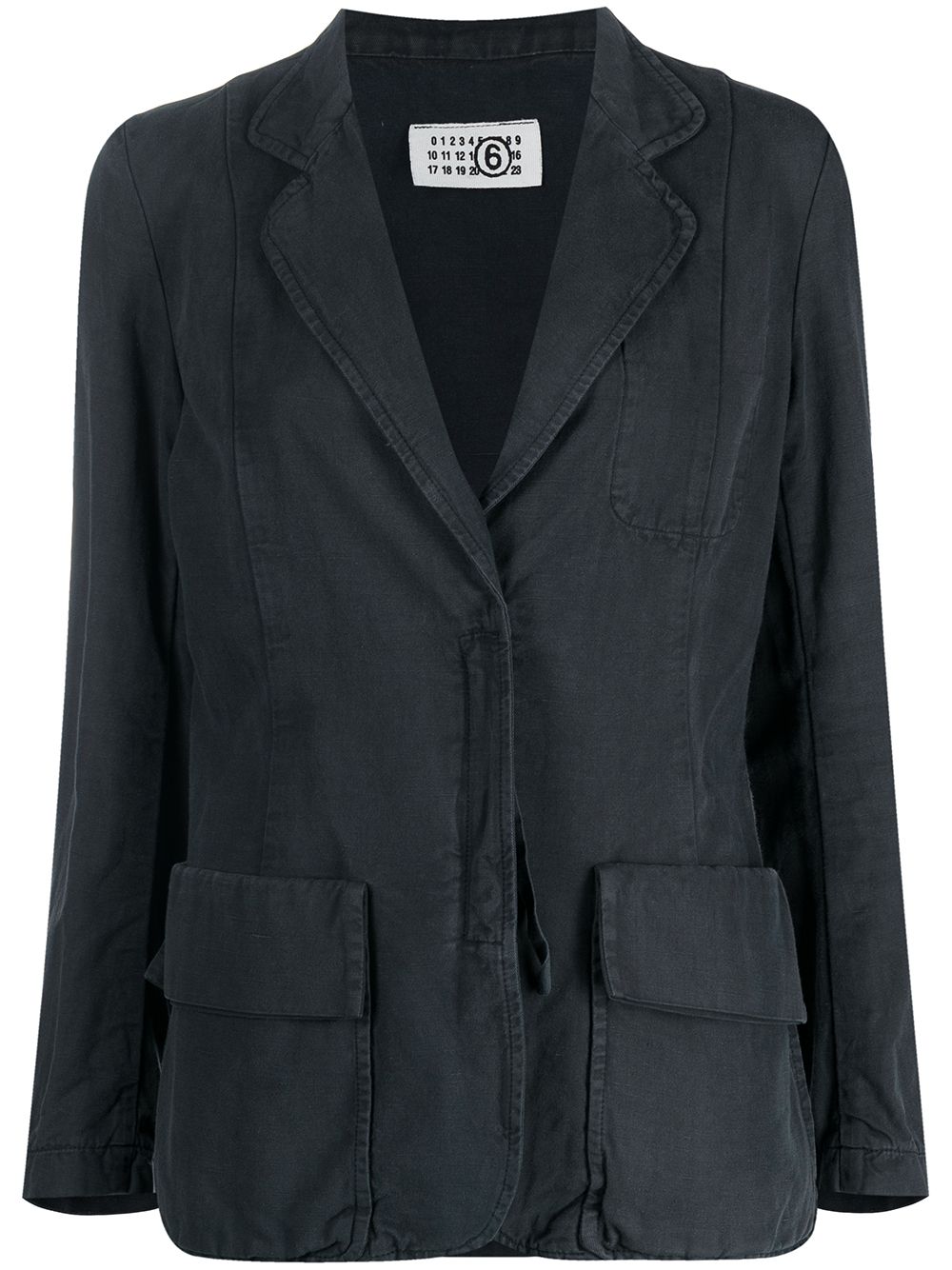 Maison Martin Margiela Pre-Owned 马丁·马吉拉时装屋 单排扣西装夹克 - 蓝色