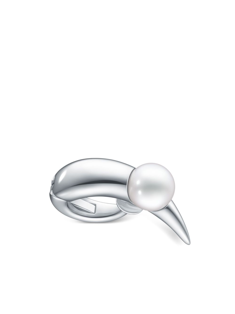 TASAKI 18K白金 Collection Line Danger Horn Plus 耳骨夹 - 银色