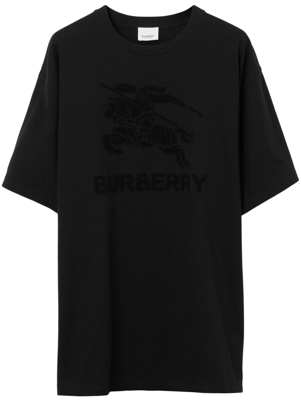 Burberry Equestrian Knight 印花T恤 - 黑色