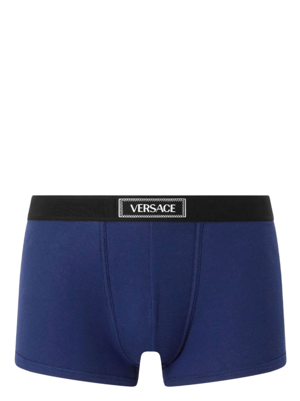 Versace 90年代风格logo四角裤 - 蓝色