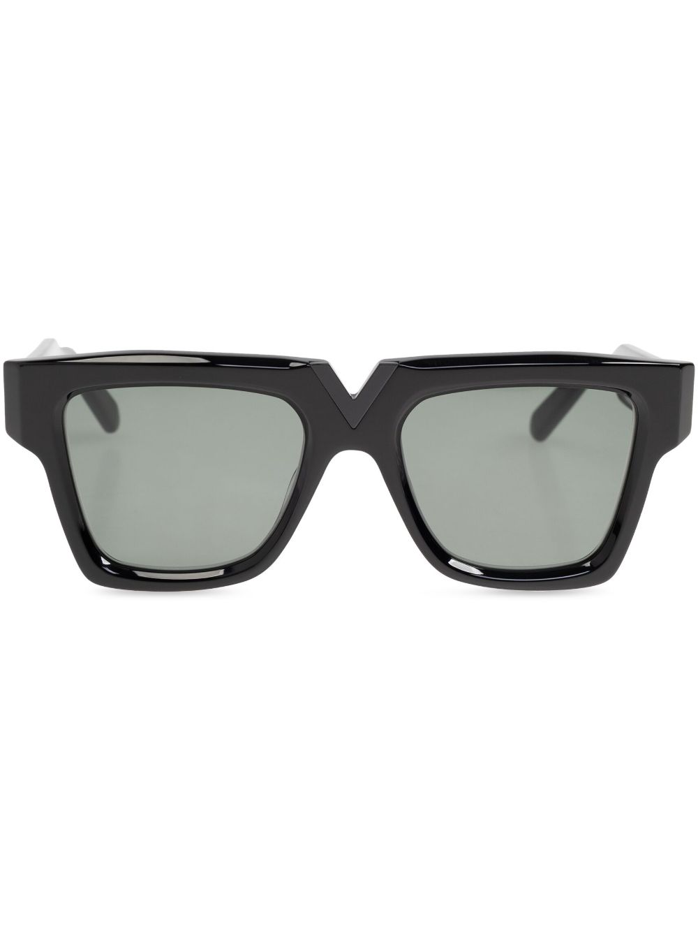VALENTINO GARAVANI EYEWEAR Wayfarer 镜框太阳眼镜 - 黑色