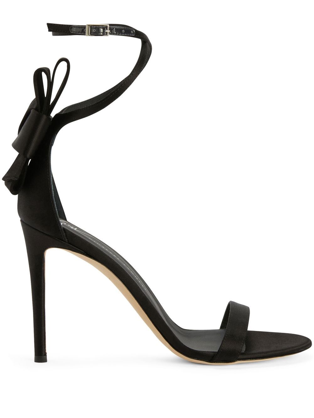 Giuseppe Zanotti Jodene 蝴蝶结细节凉鞋 - 黑色