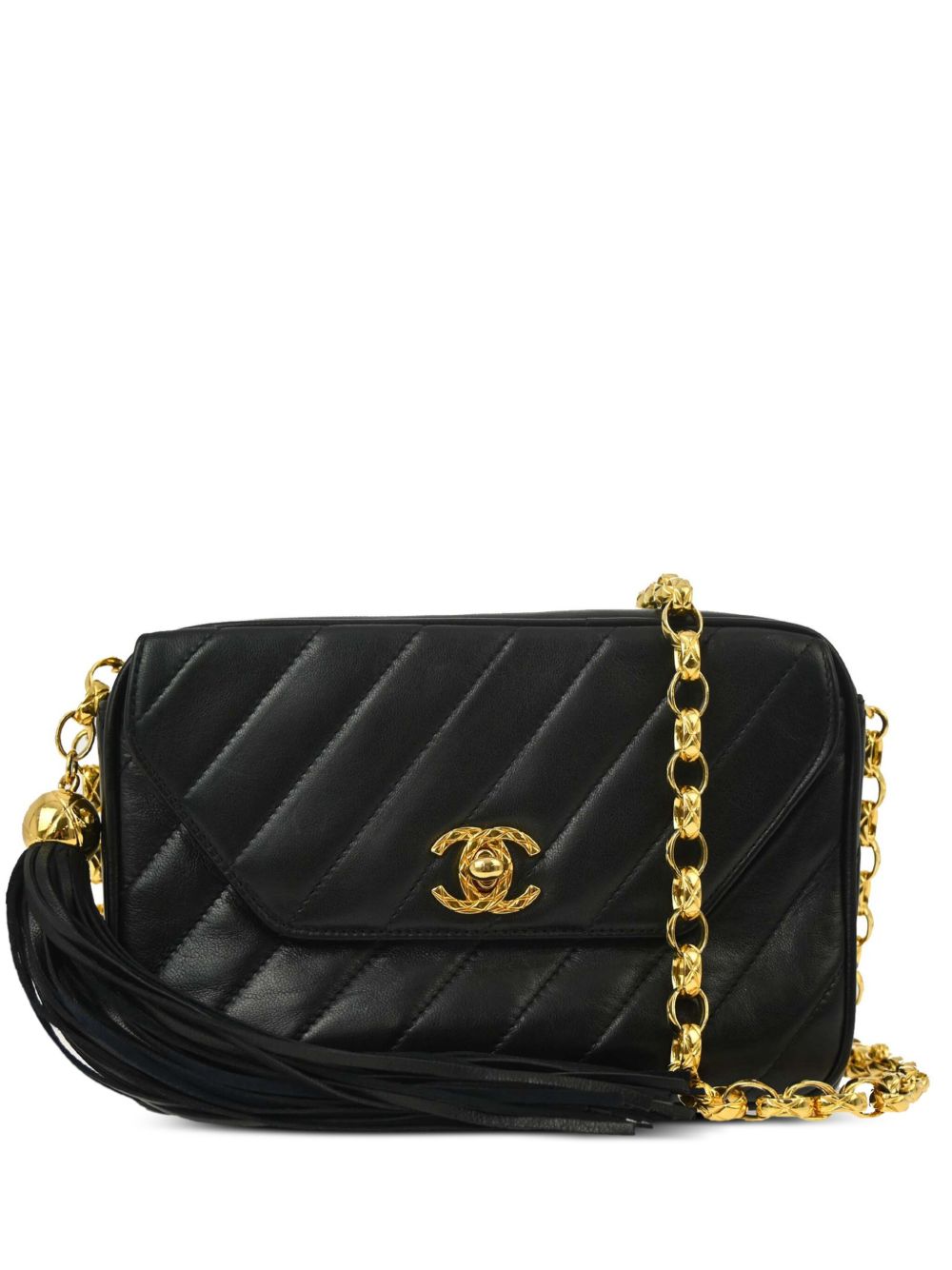 CHANEL Pre-Owned CC 迷你相机包（1992年典藏款） - 黑色