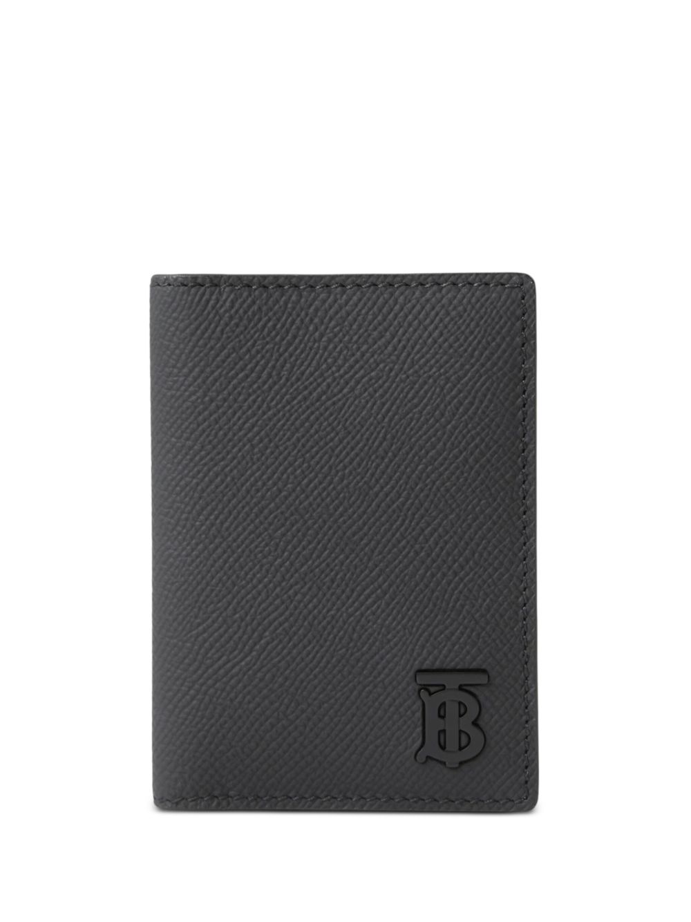 Burberry 粒面纹理logo标牌钱包 - 黑色