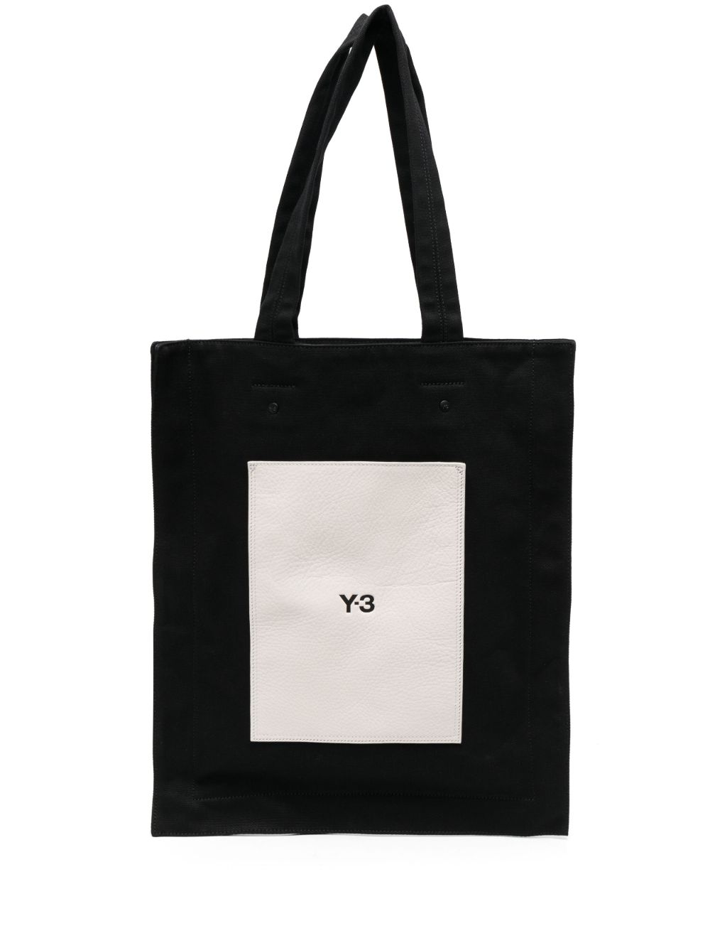 Y-3 Lux logo印花托特包 - 黑色