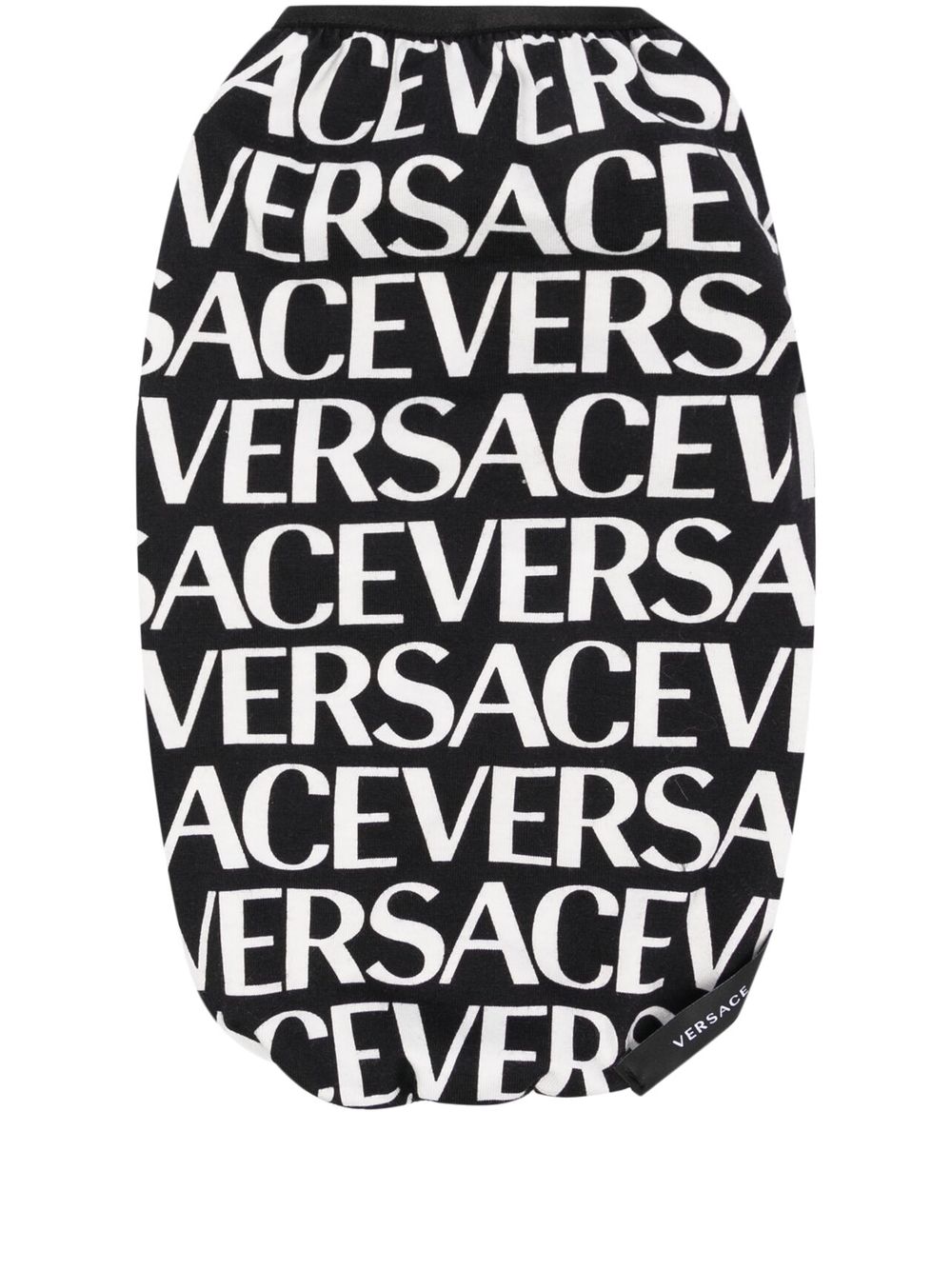Versace logo印花宠物马甲 - 黑色