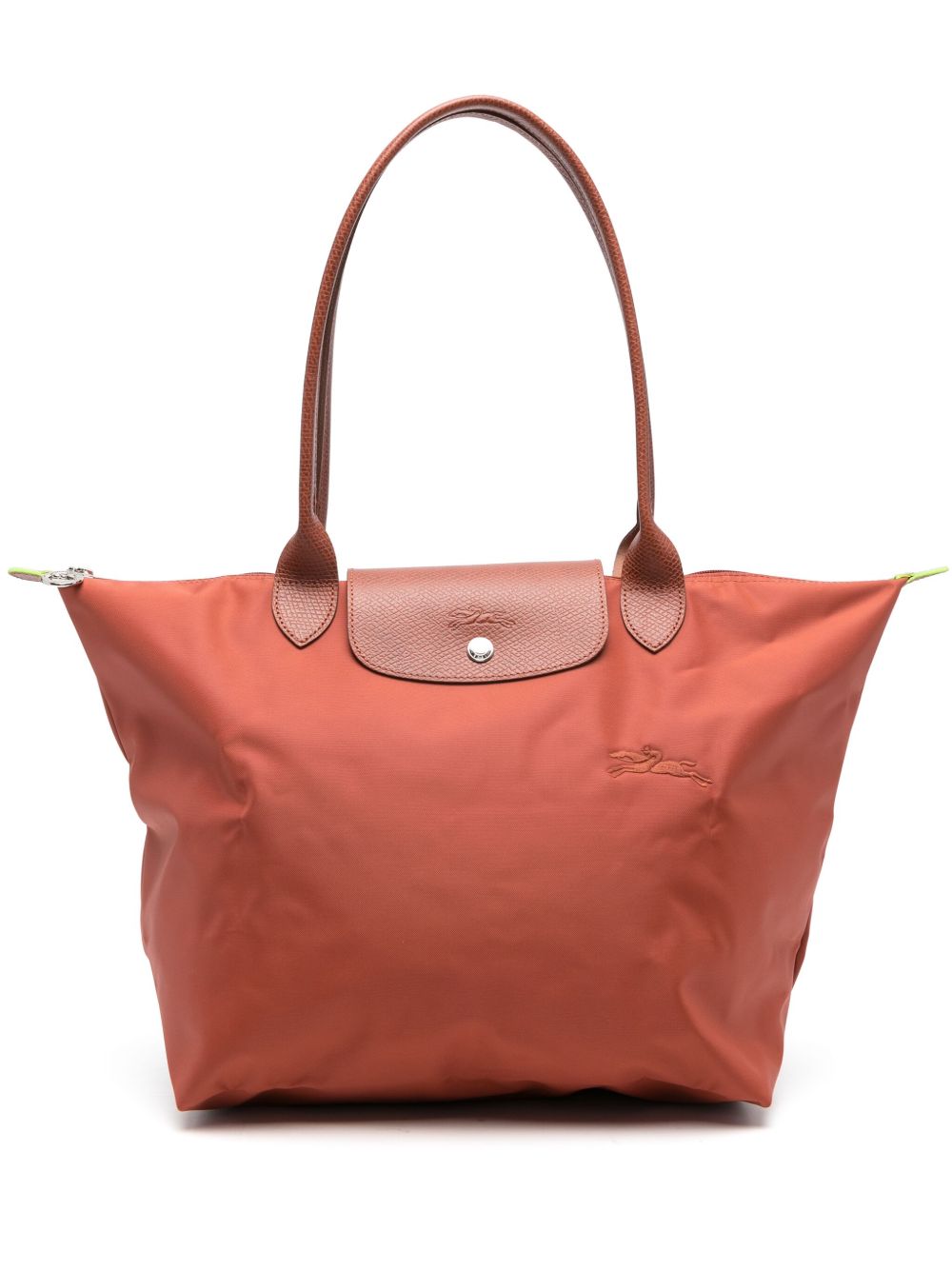 Longchamp Le Pliage Green 大号单肩包 - 褐色