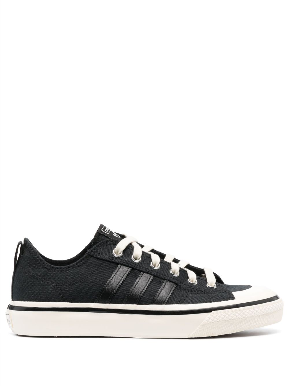 adidas 系带低帮运动鞋 - 黑色