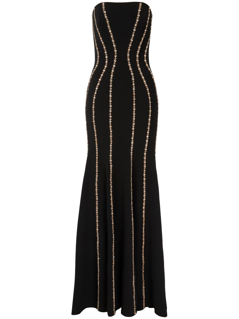 Jenny Packham Dash 礼服连衣裙 - 黑色