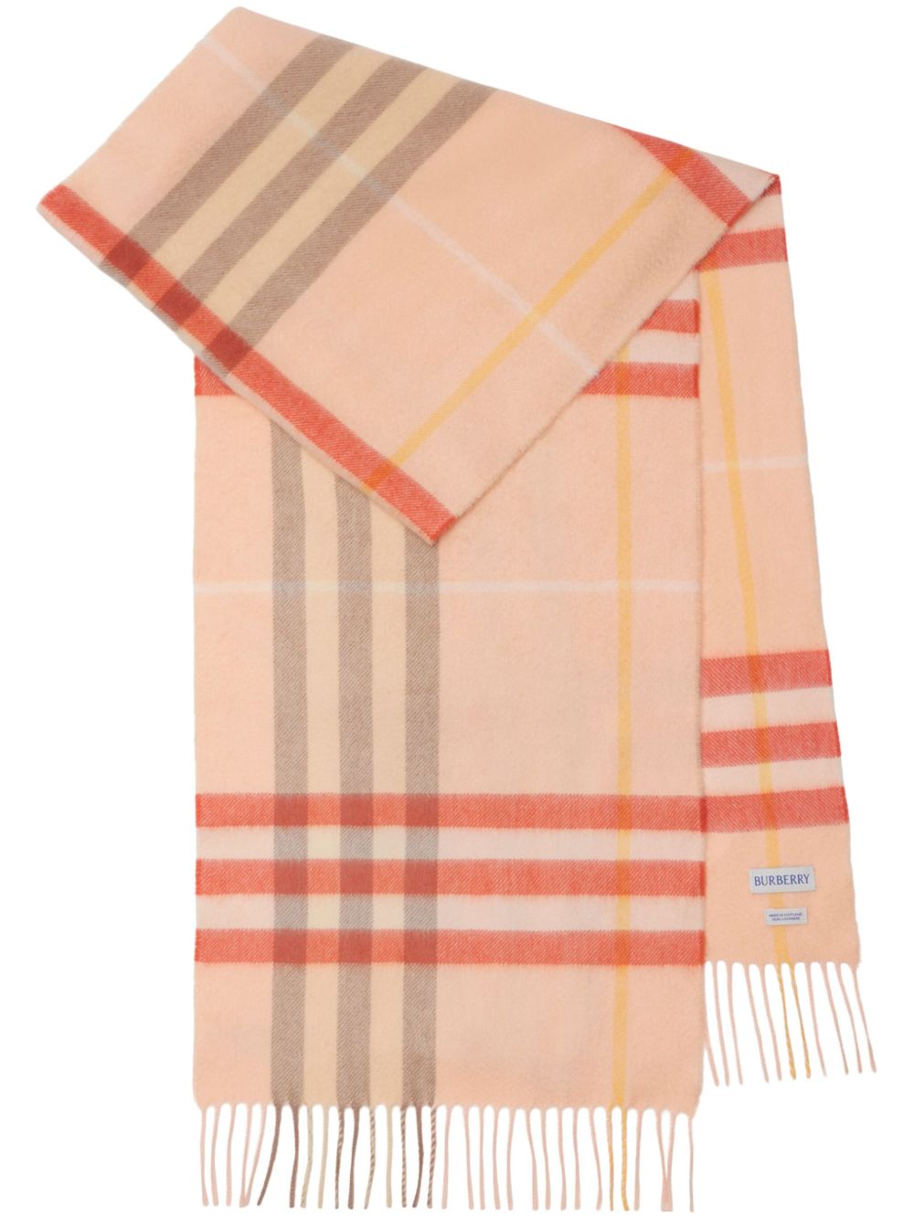 Burberry Check 围巾 - 粉色