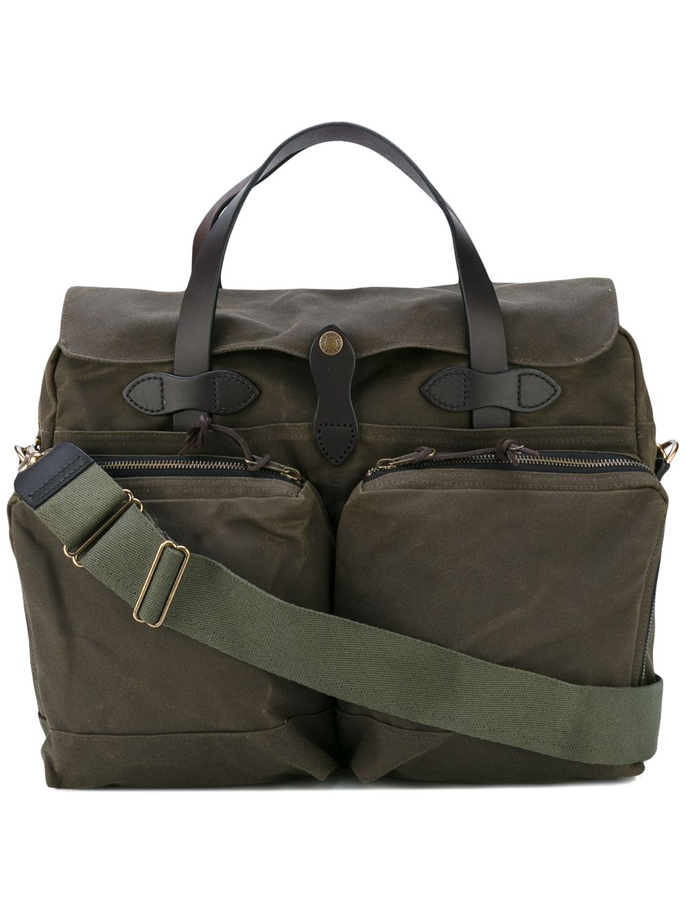 Filson 贴袋电脑包 - 绿色