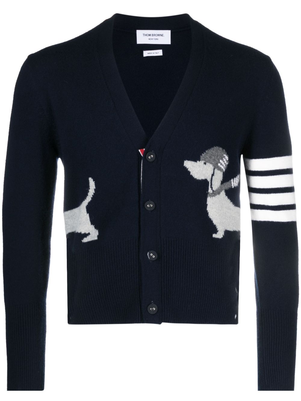 Thom Browne Hector 四条纹开衫 - 蓝色