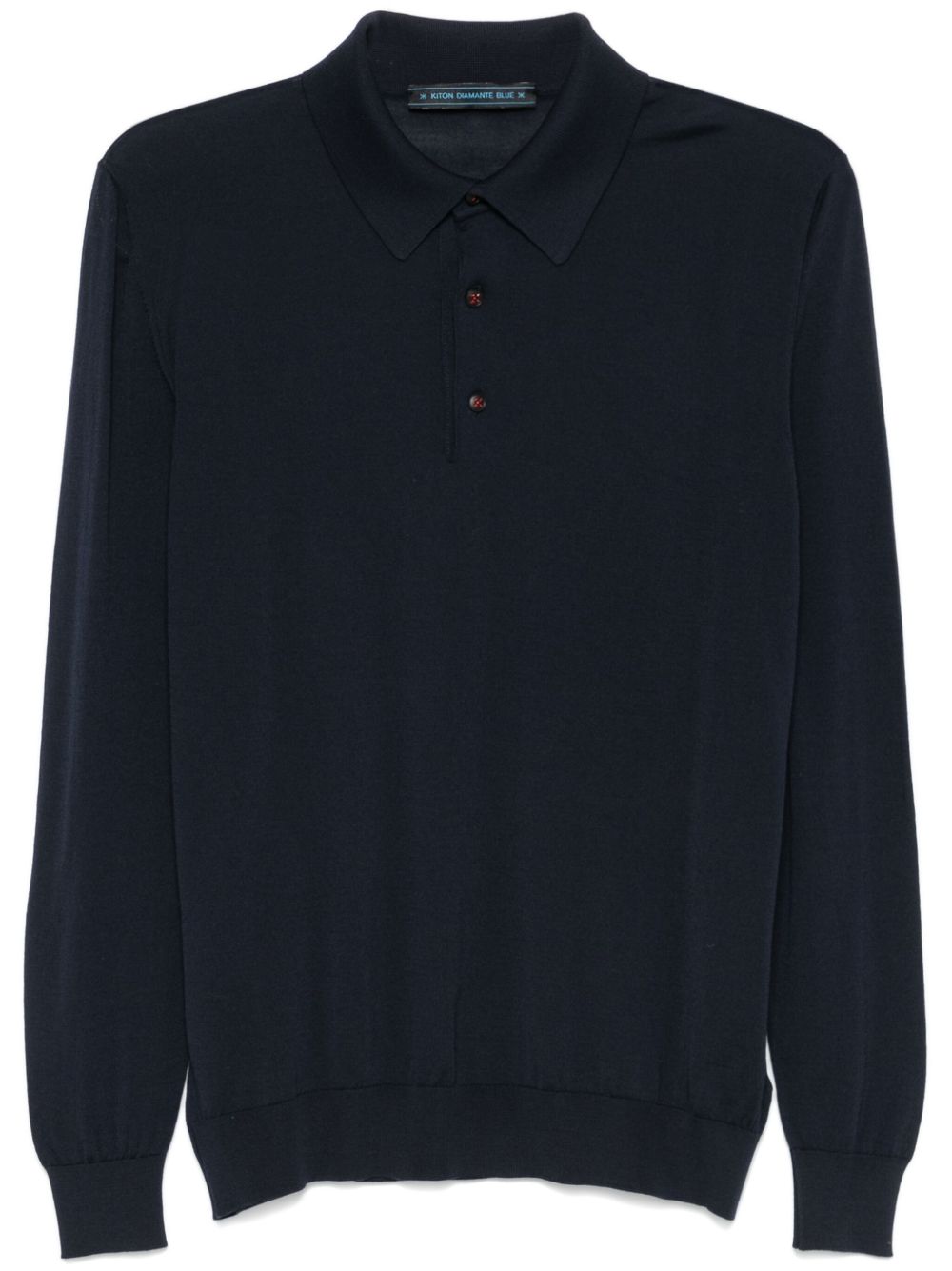 Kiton 密织polo衫 - 蓝色