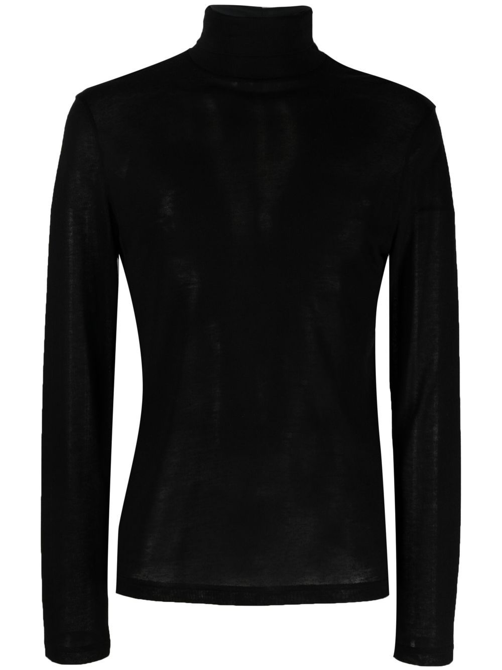 Filippa K 高领平纹针织卫衣 - 黑色
