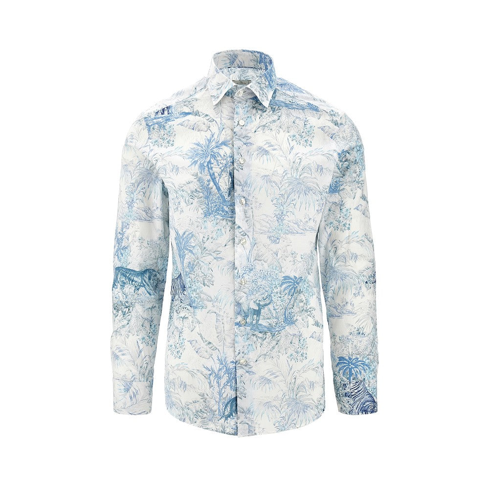 ETRO Printed cotton shirt Man 39