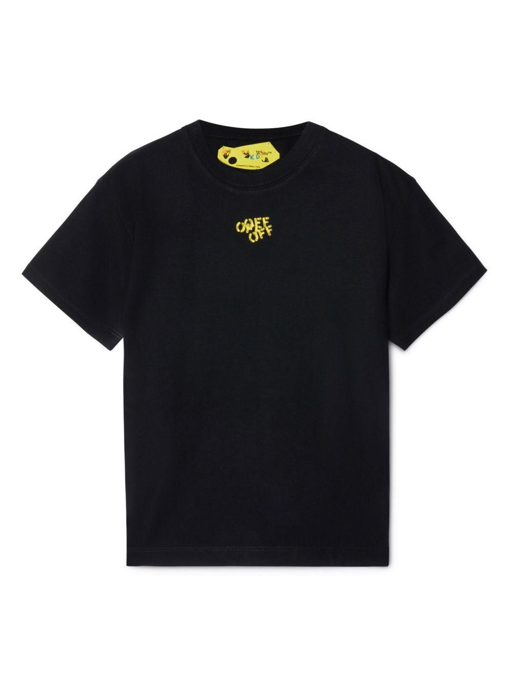 Off-White Kids Multi Off Stamp 棉T恤 - 黑色