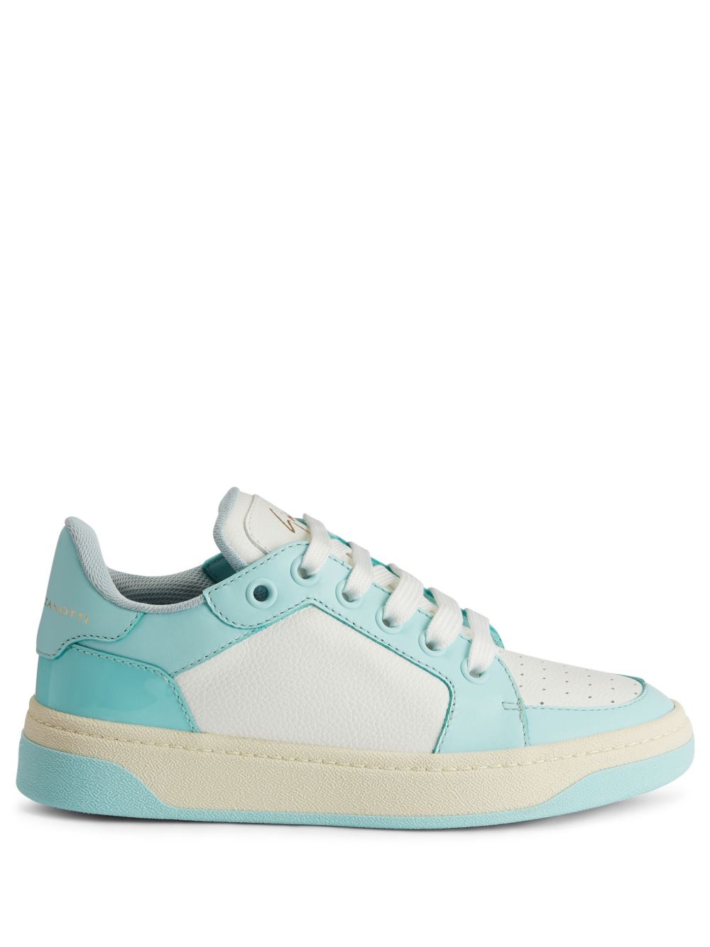 Giuseppe Zanotti GZ94 logo印花皮质运动鞋 - 白色