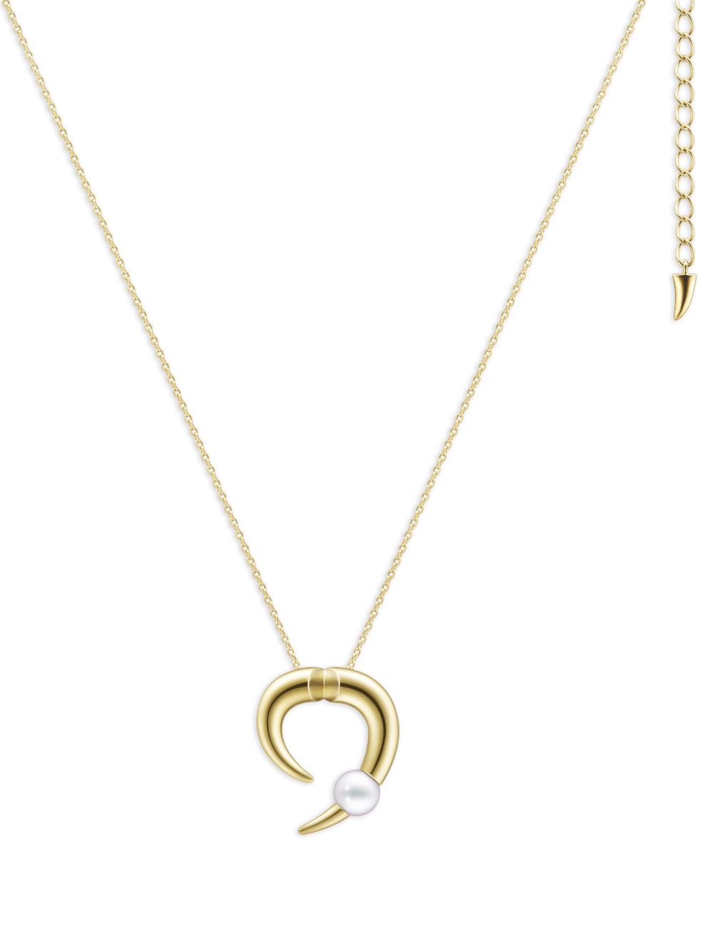 TASAKI 18K黄金 Collection Line Danger Horn 珍珠项链 - 金色