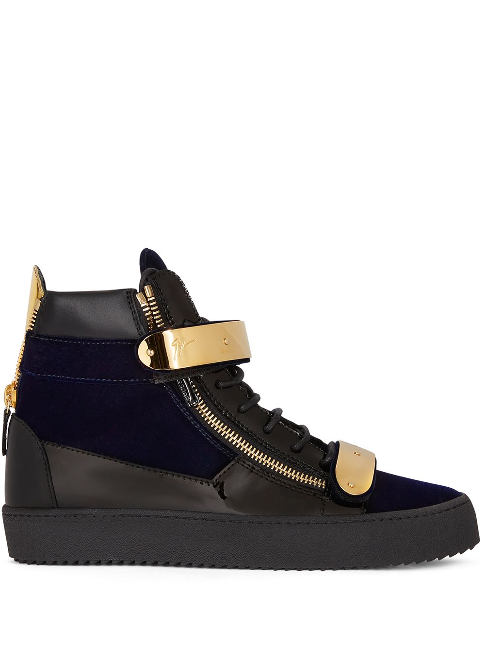 Giuseppe Zanotti Coby 高帮板鞋 - 蓝色
