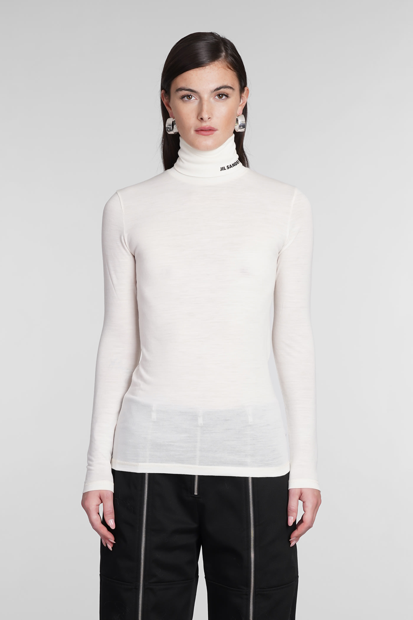 Jil Sander Knitwear In Beige Wool