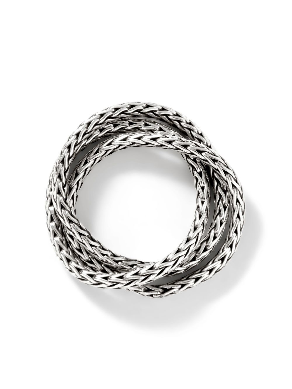 John Hardy Classic Chain 2.5毫米链式戒指 - 银色