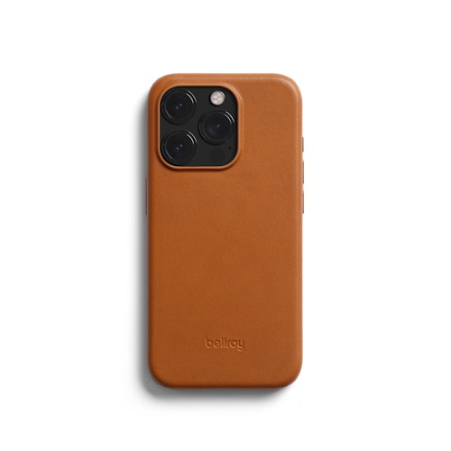 Bellroy Leather Phone Case Slim Leather Phone Case for iPhone 15 Pro Terracotta