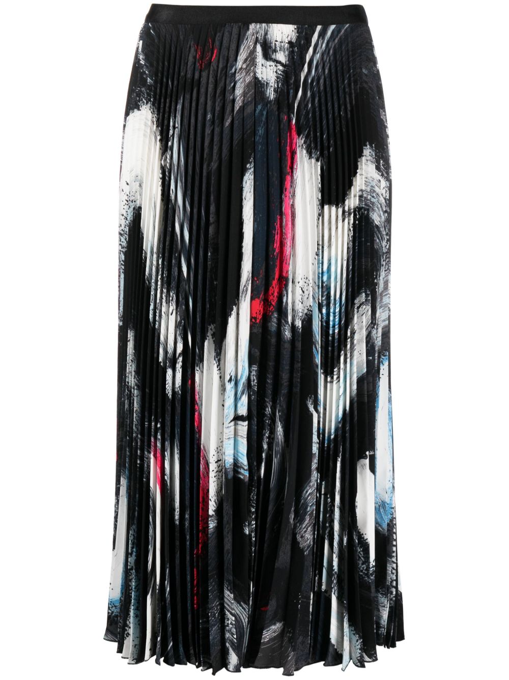 DVF Diane von Furstenberg Mykola 百褶中长半身裙 - 蓝色