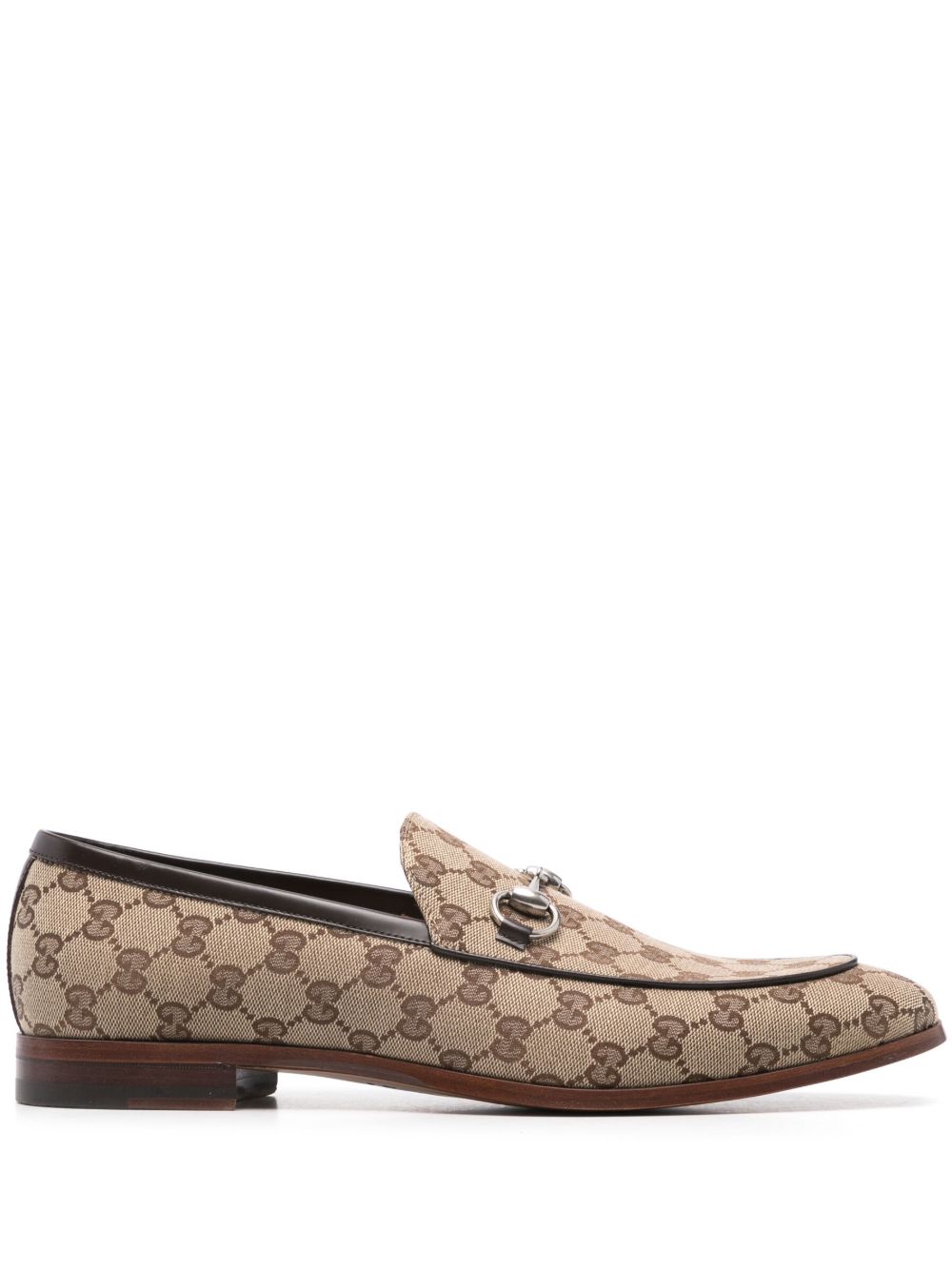 Gucci 经典logo印花皮质乐福鞋 - 中性色
