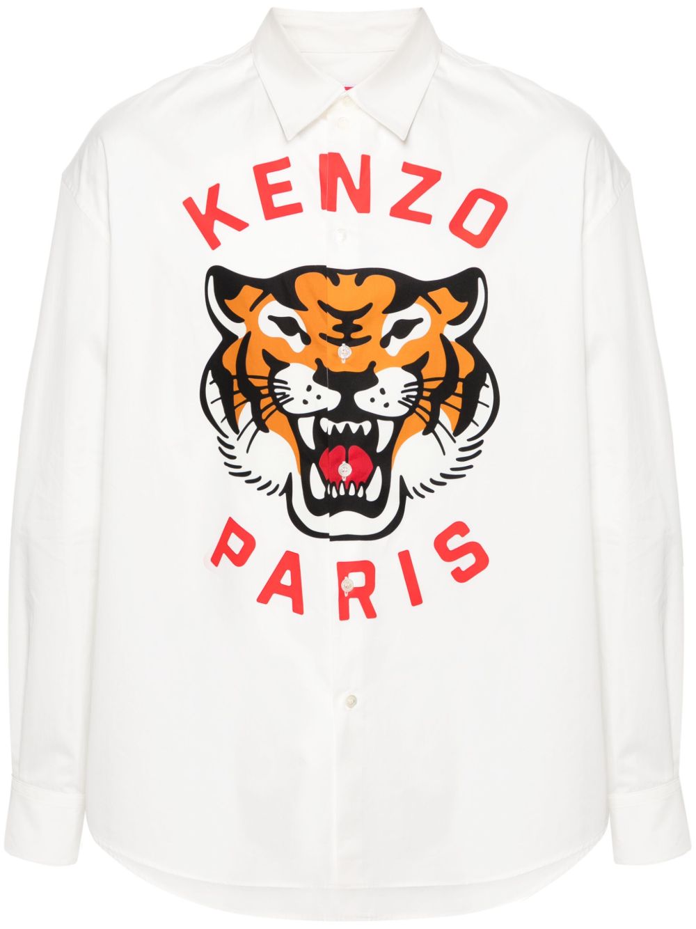 Kenzo Lucky Tiger 棉衬衫 - 白色