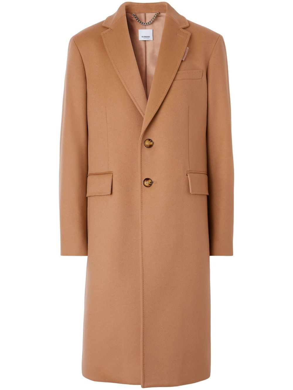 Burberry 平驳领单排扣外套 - 中性色
