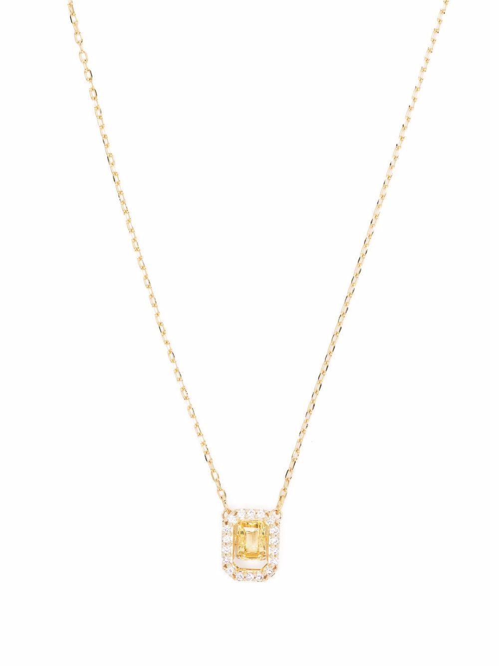 Swarovski Millenia Zirco 施华洛世奇水晶方形项链 - 金色