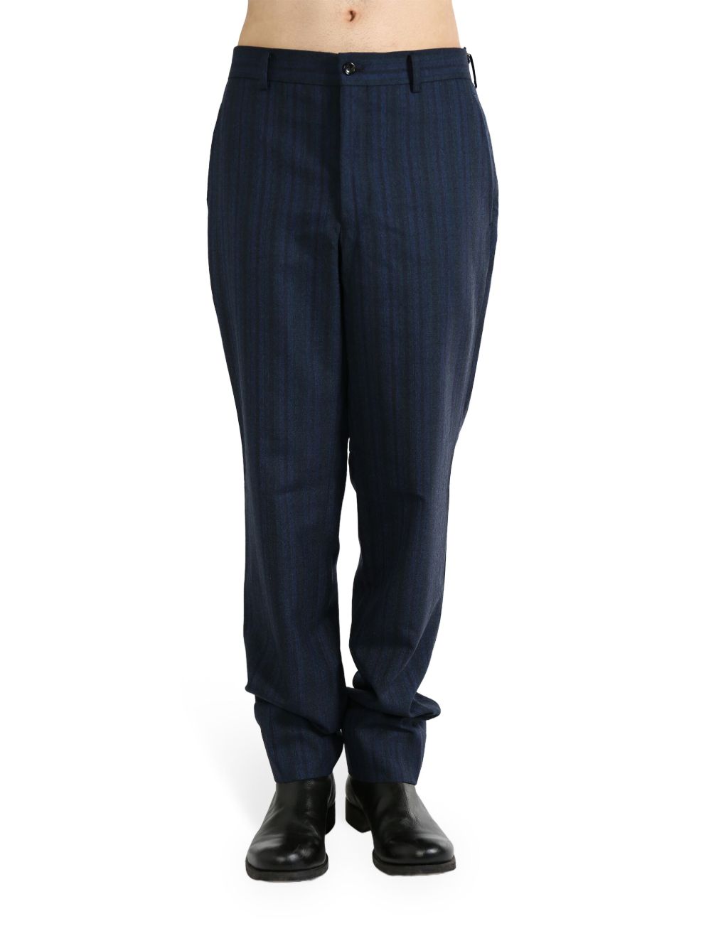 Comme des Garçons Homme Plus striped trousers - 蓝色