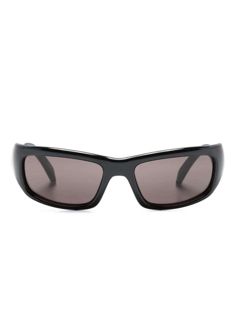 Balenciaga Eyewear Hamptons 长方形框太阳眼镜 - 黑色