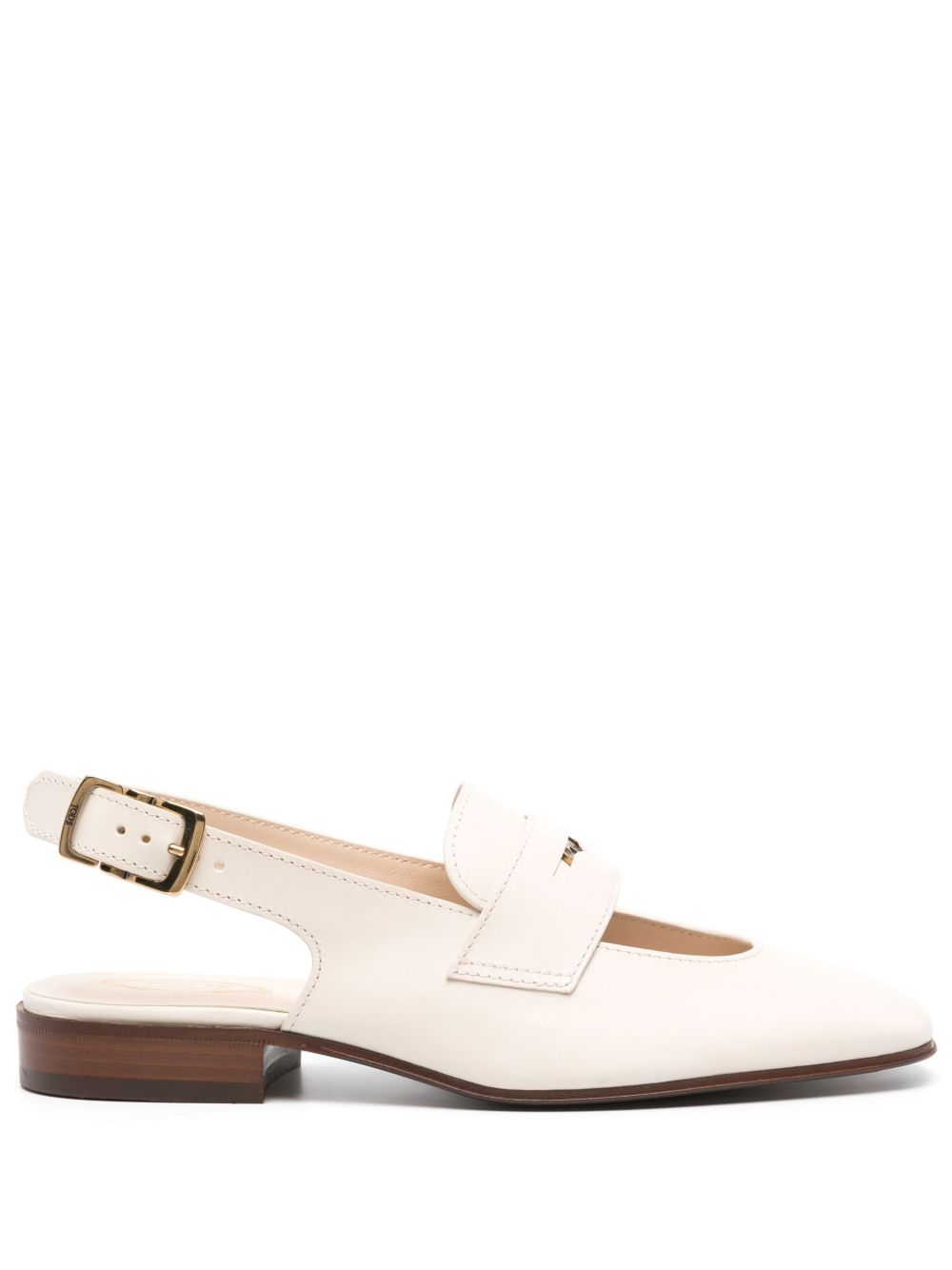 Tod's 裹踝皮质乐福鞋 - 中性色
