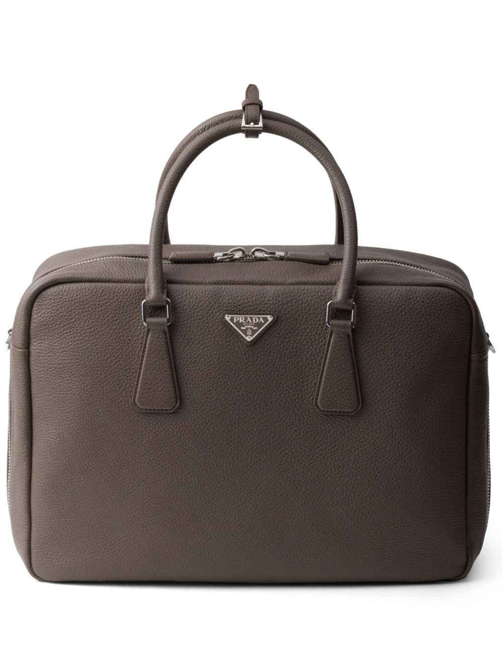 Prada 皮质公文包 - 灰色