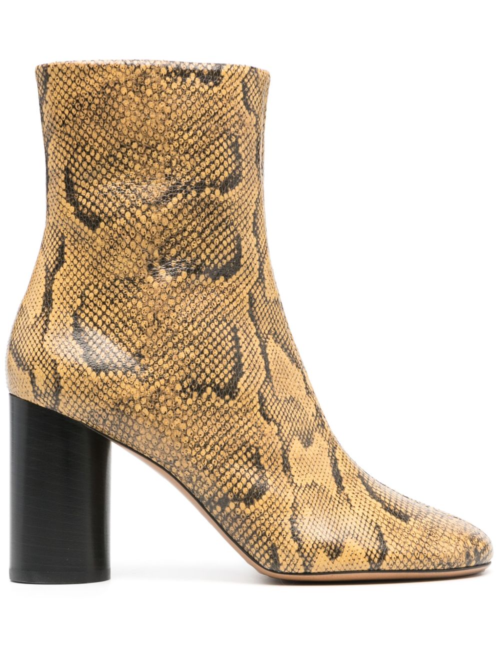 ISABEL MARANT Labee 皮质高跟长筒靴 - 黄色