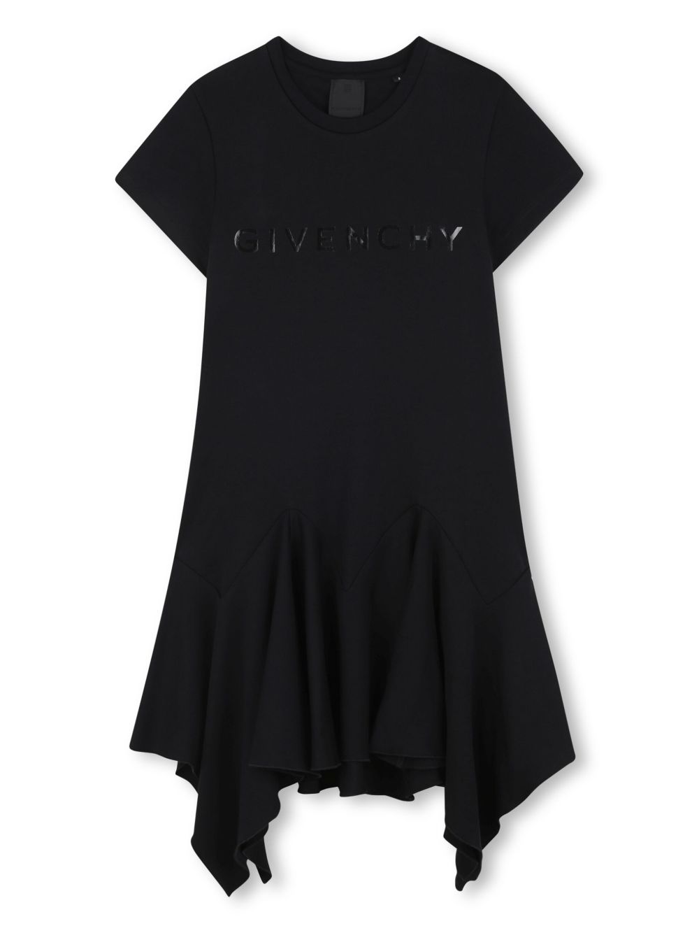 Givenchy Kids 棉连衣裙 - 黑色