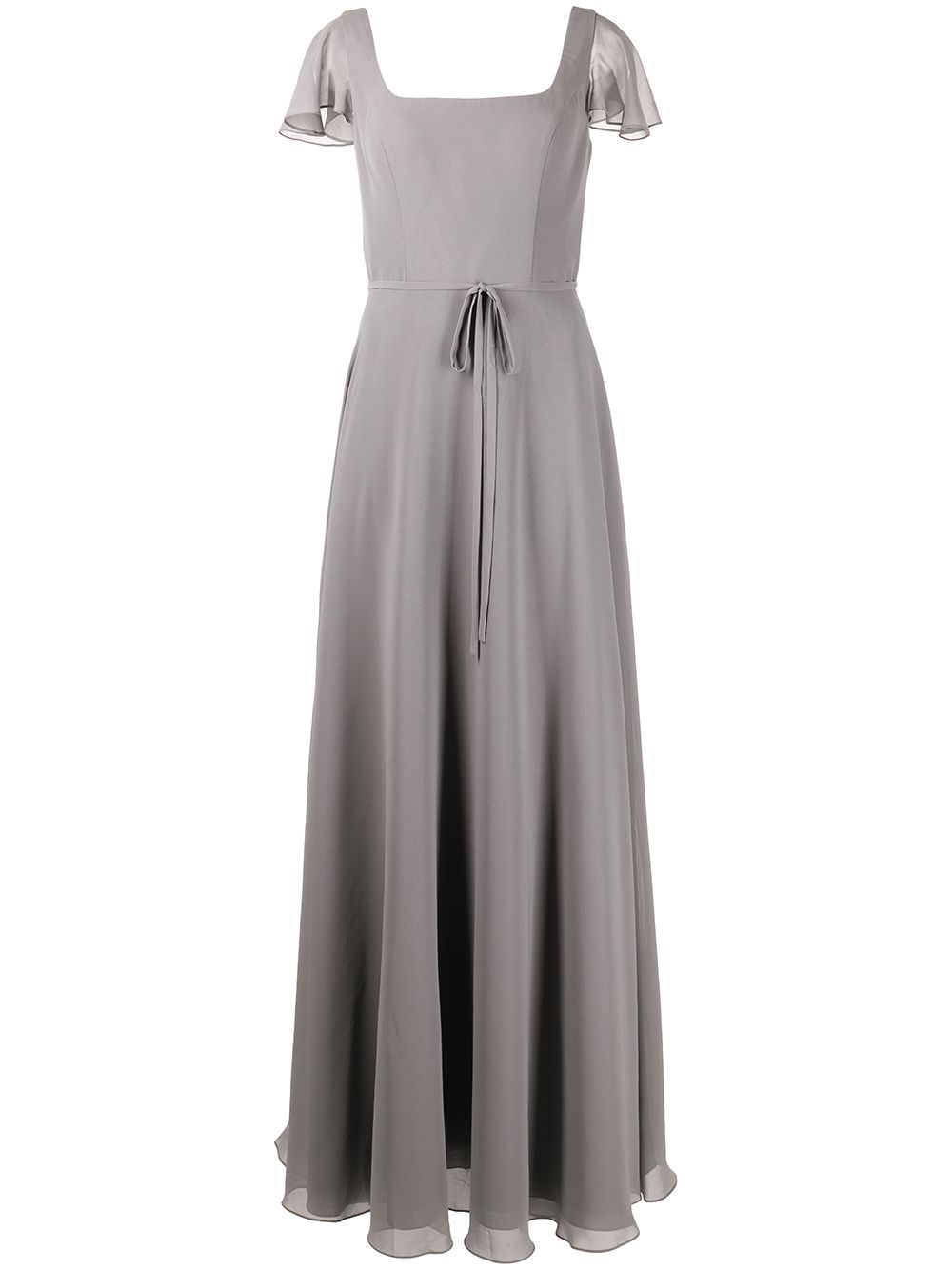 Marchesa Notte Bridesmaids 蝴蝶袖伴娘礼服 - 灰色