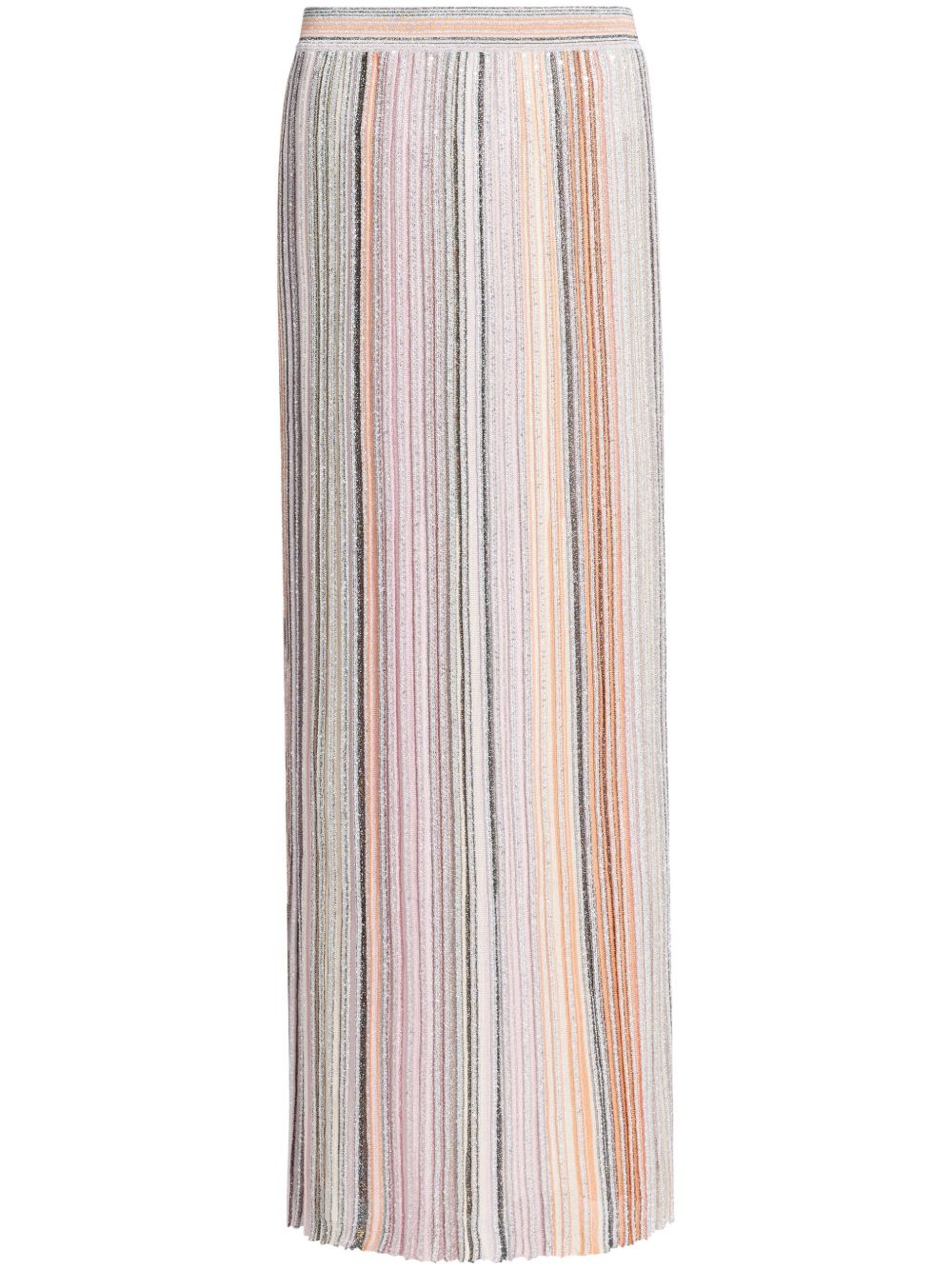 Missoni 亮片百褶半身裙 - 中性色