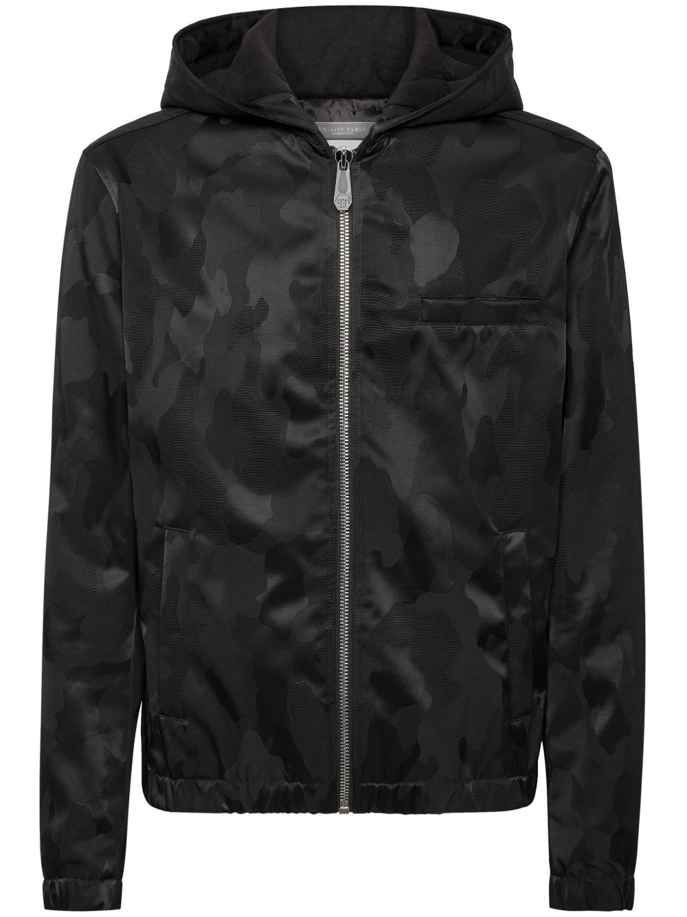 Philipp Plein Kway 防风夹克 - 黑色