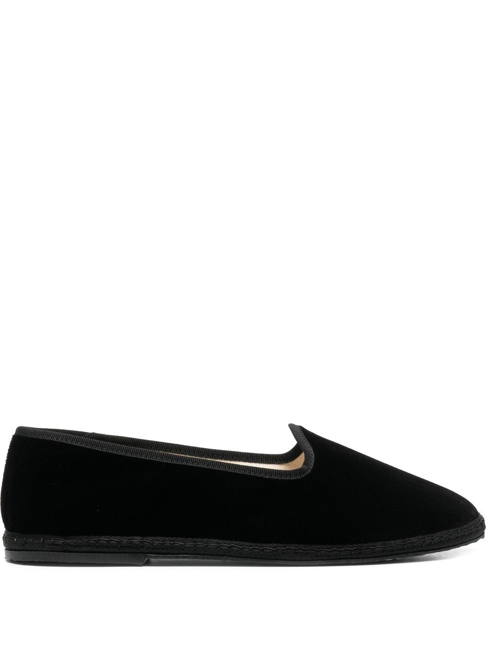 Scarosso Valentino 套穿式乐福鞋 - 黑色