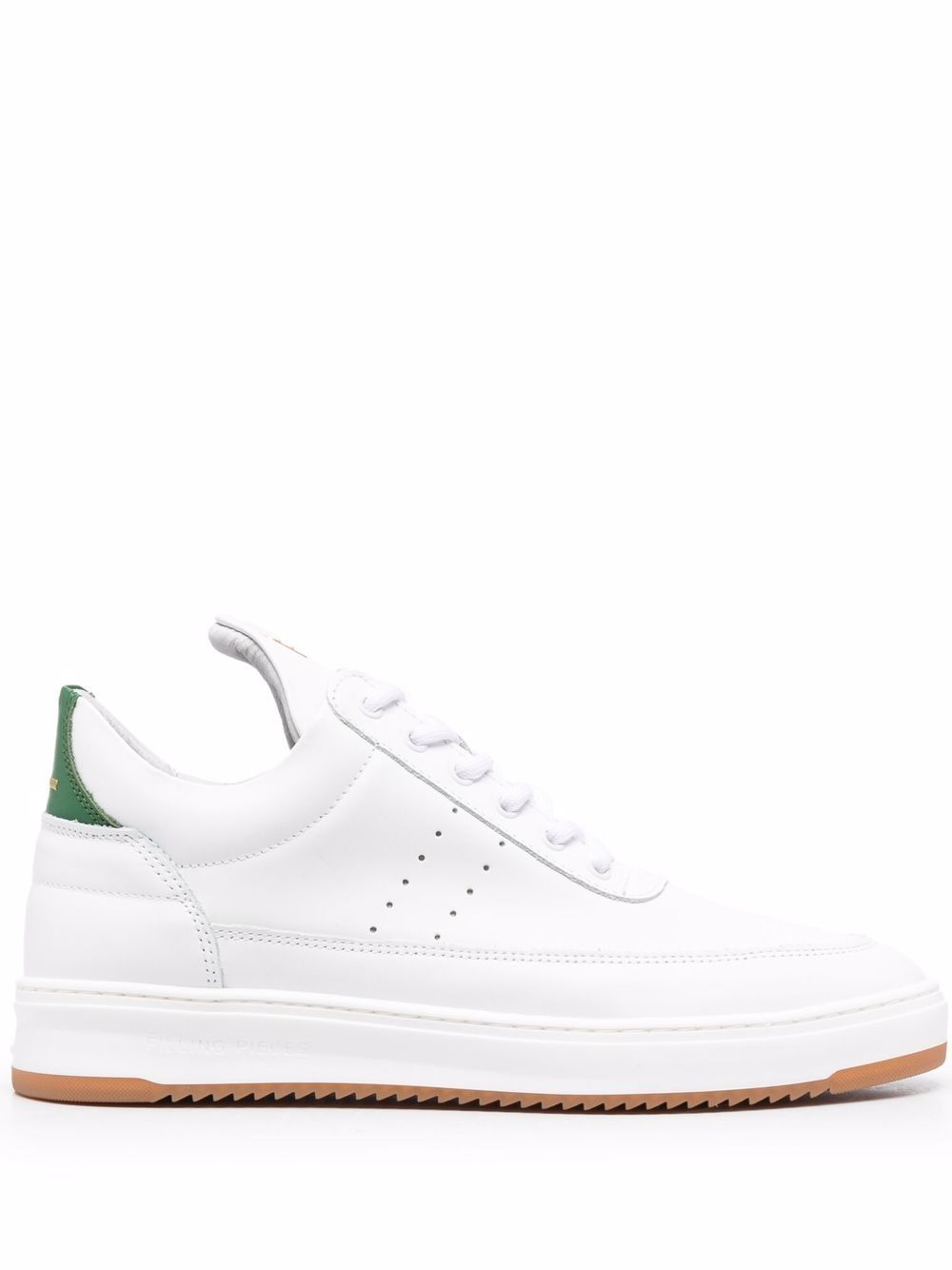 Filling Pieces logo鞋后跟运动鞋 - 白色