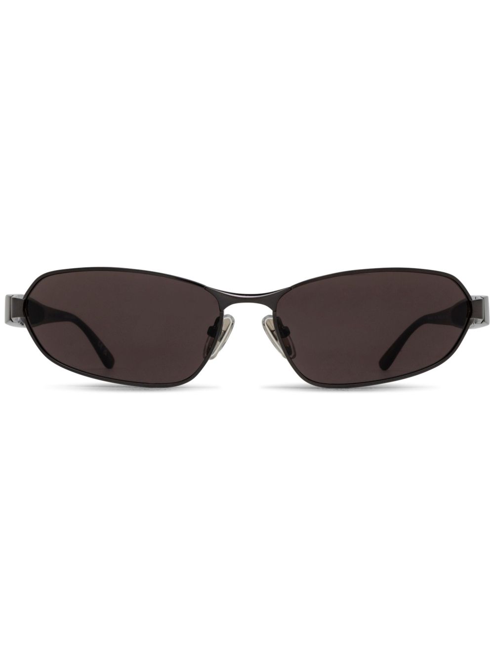 Balenciaga Eyewear 长方形框太阳眼镜 - 灰色