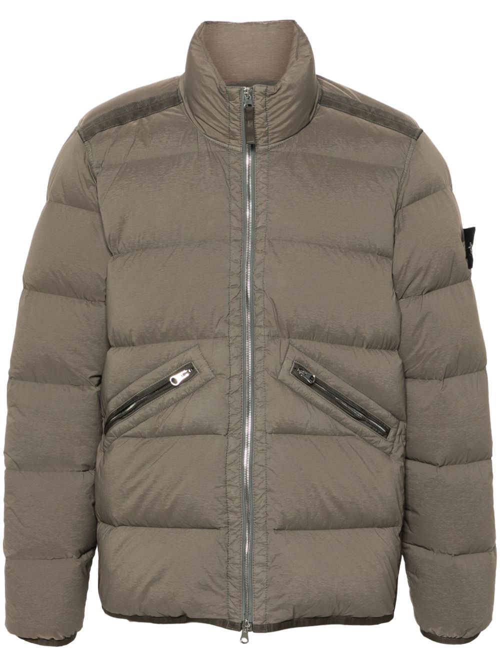 Stone Island 无接缝蓬松外套 - 灰色