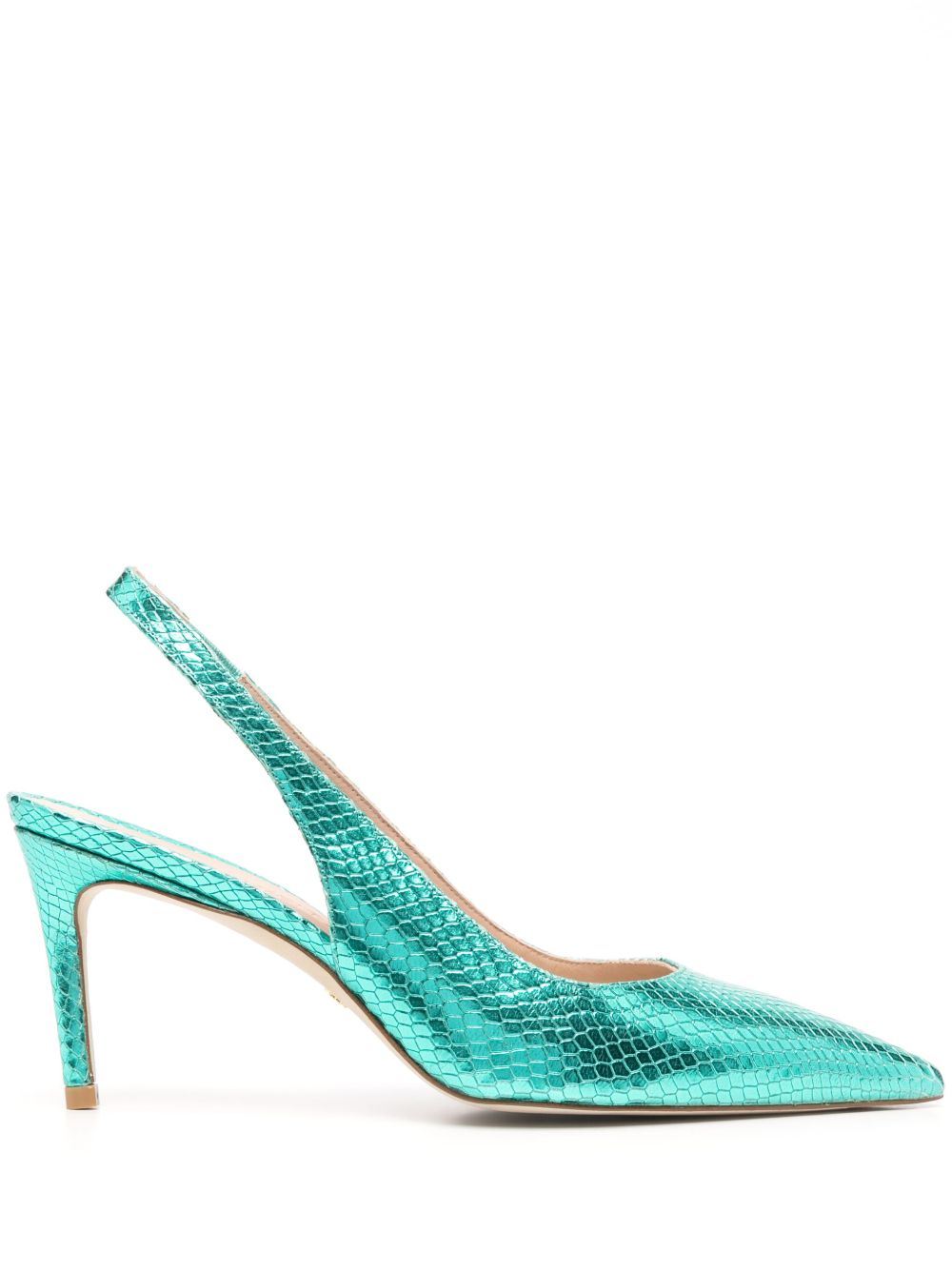 Stuart Weitzman Julia 75 裹踝高跟鞋 - 蓝色