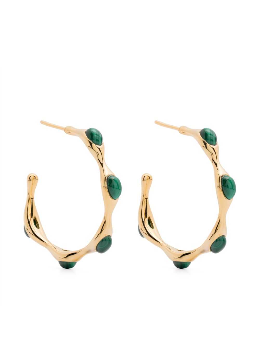 Missoma Organic Shape hoops - 金色