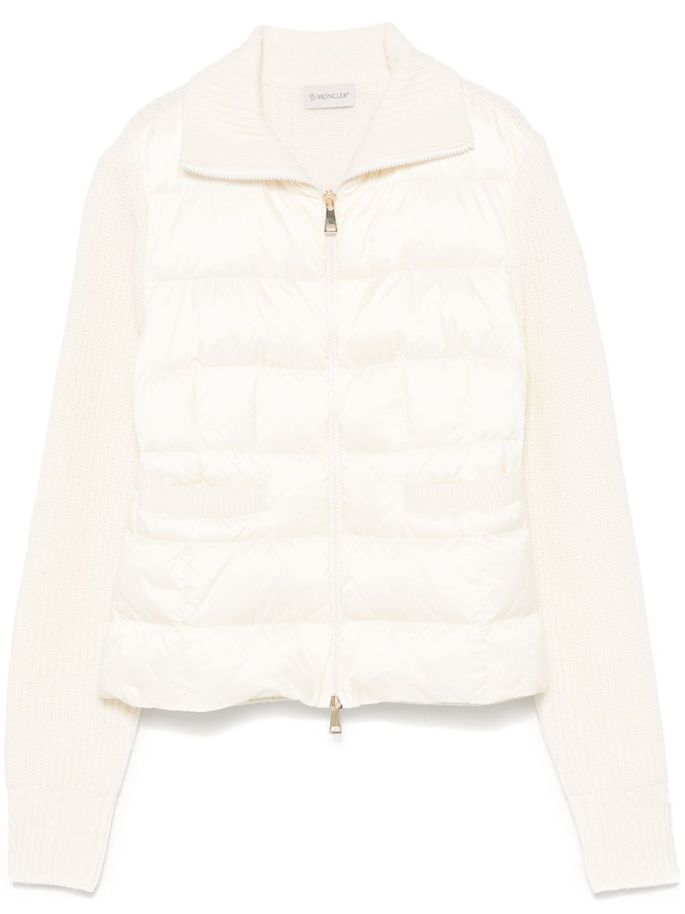 Moncler panelled jacket - 白色