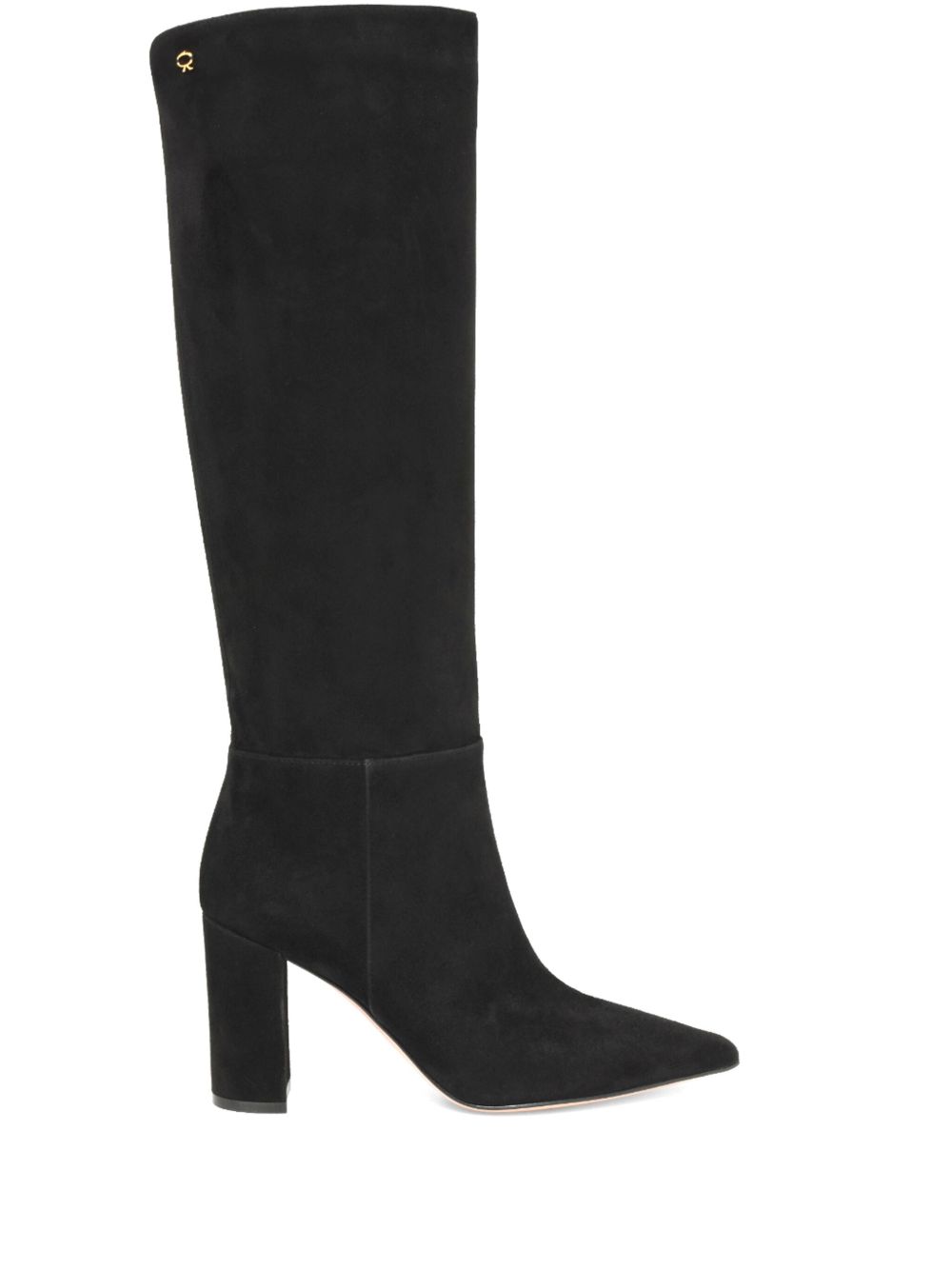 Gianvito Rossi 高跟皮靴（8.5厘米） - 黑色